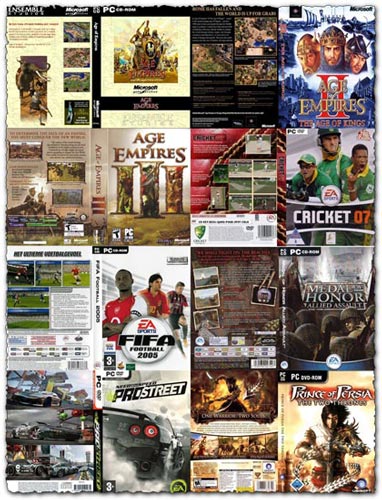 dvd cover design. 102 game DVD covers collection