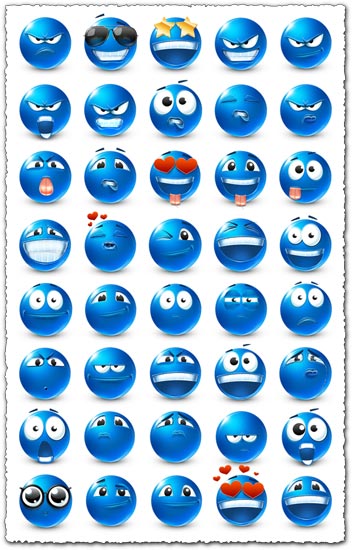 Blue Emoticon