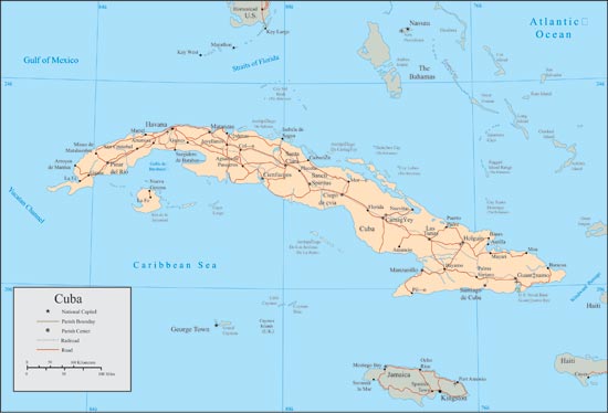 Cuba vector maps
