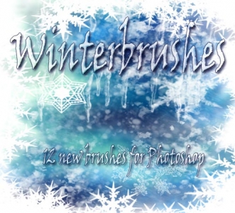 winter snowflakes layout