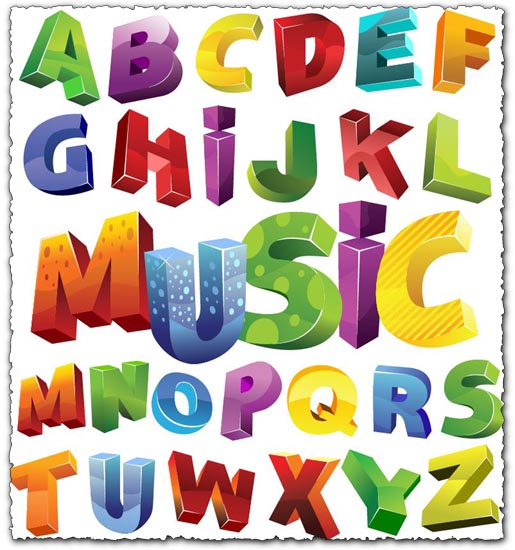 Free Printable Colored Alphabet Letters Standard Letter Printables 