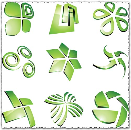 Download Green vector logo templates