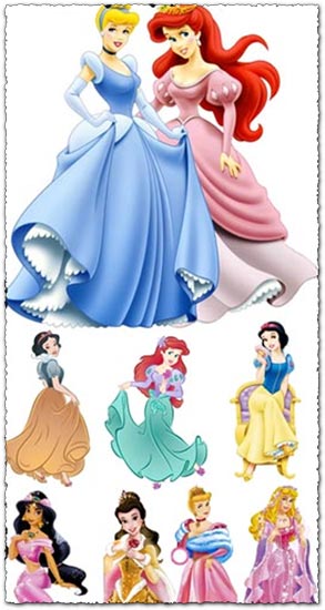 Download Disney princesses vector