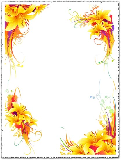 Download Yellow lily vector flower design